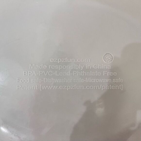 EZPZ Happy Mat Placemat Silicone Suction Plate and Bowl Pink, Black Blue Set of - Picture 7 of 7